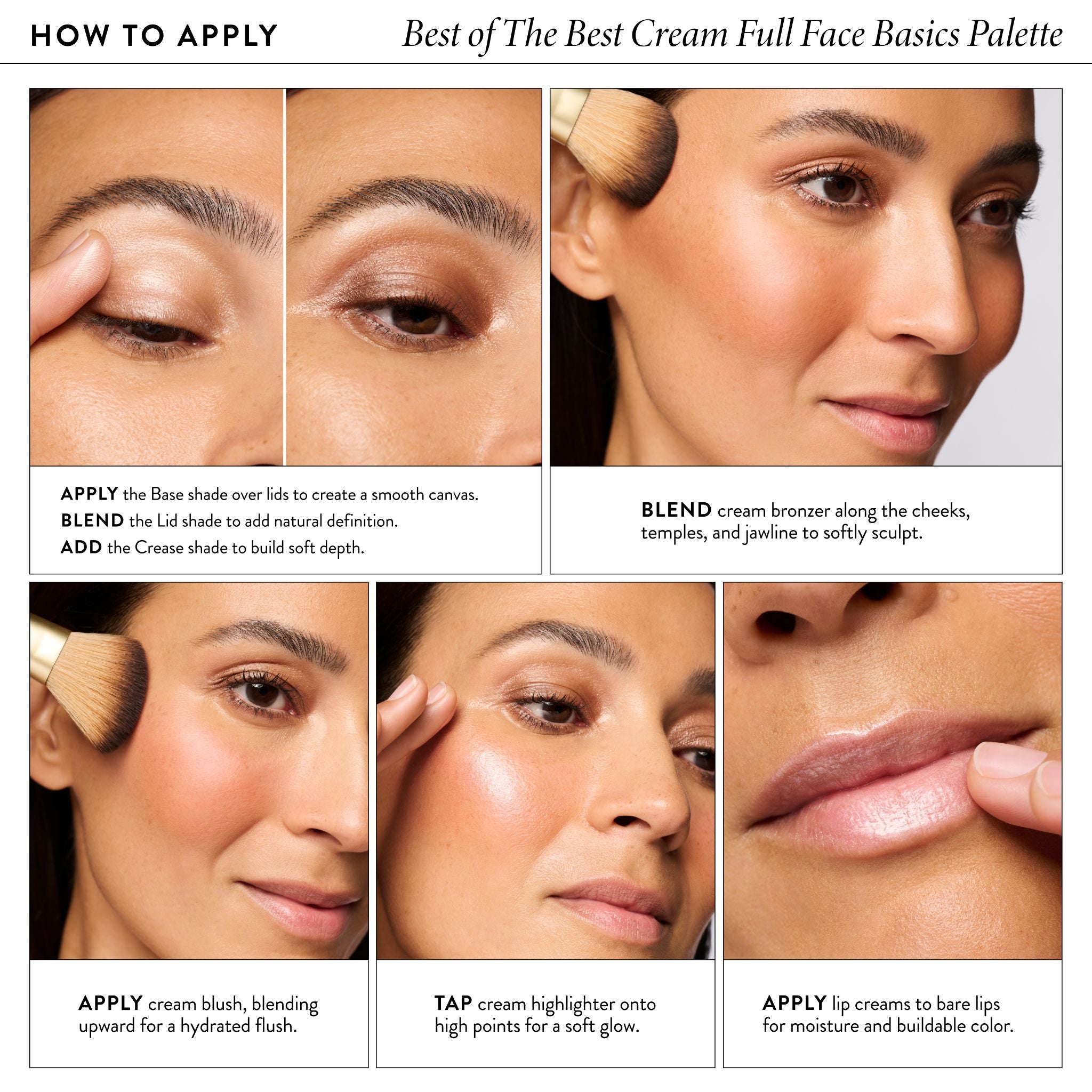 Best of the Best Cream Palette & Brush Set (3PC)